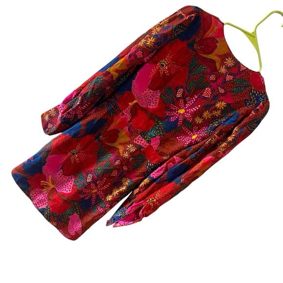 NWT Farm Rio Snake Garden Red Mini Dress XS flaw - Picture 10 of 11